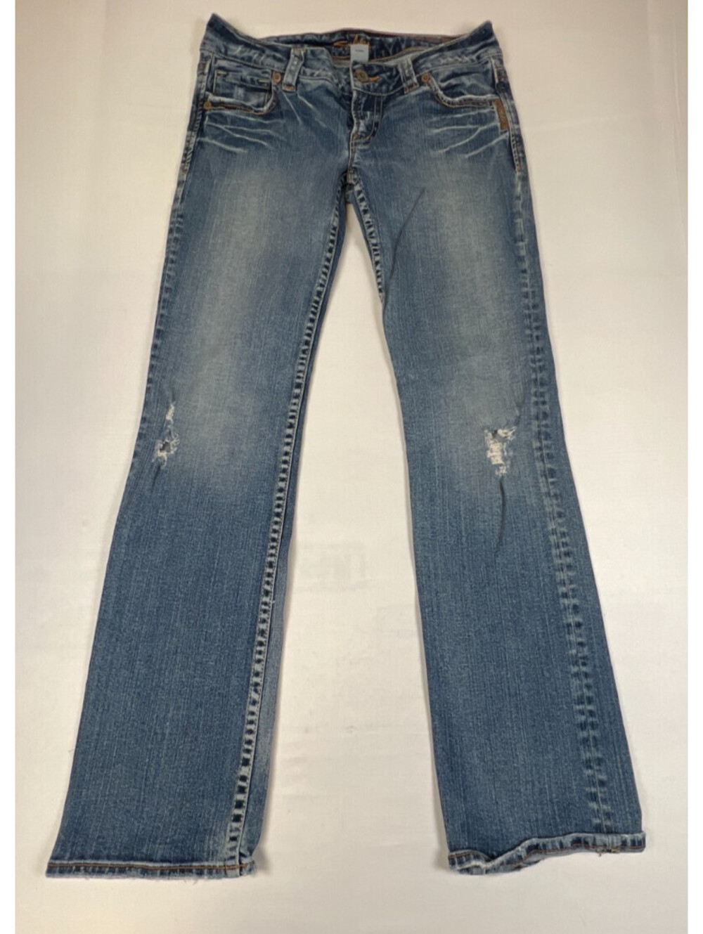 Silver Jeans Co. Women's Jeans Blue Denim Studded Pocket Detail Size 31